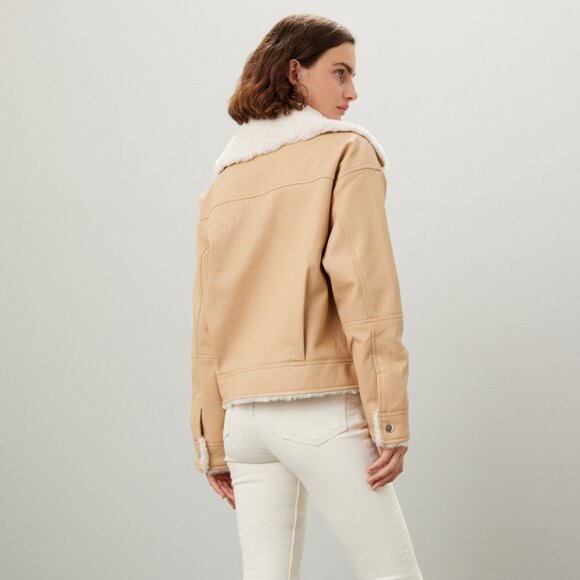 Oversized Shearling Jacket - Picture 3 of 5